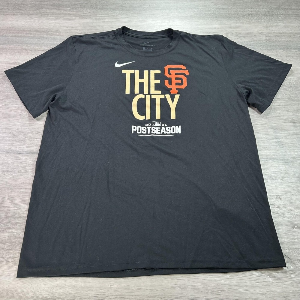 San Francisco Giants Shirt Mens XL MLB Baseball 2021 Postseason Nike Dri Fit